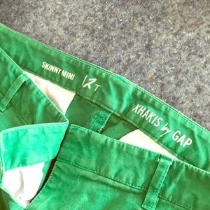Green GAP Skinny Khakis